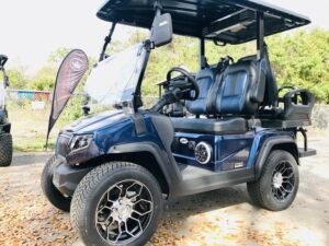 2025 Evolution D5 Ranger 2+2 Plus Mediterranean Blue | Cart with CarPlay