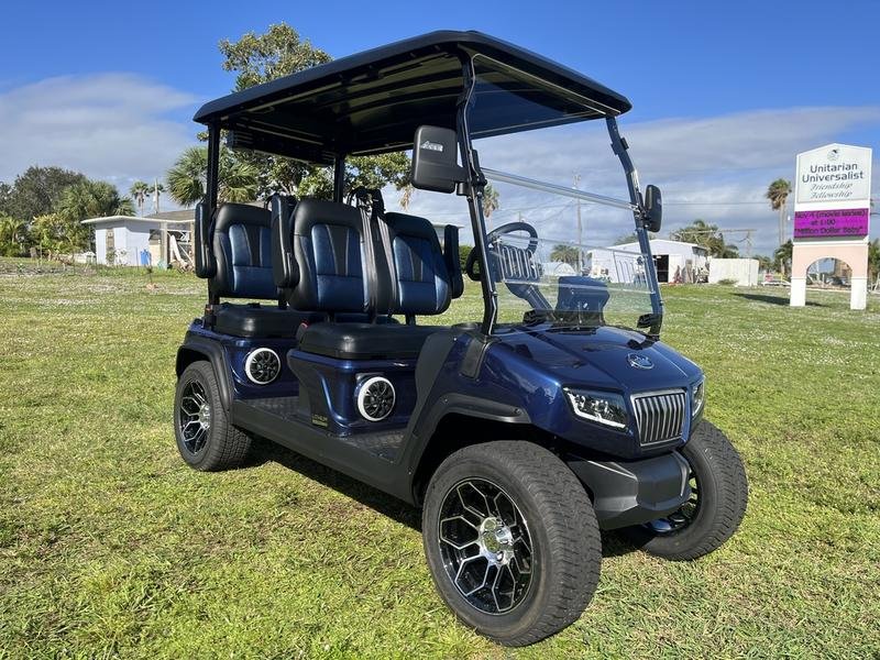 2025 Evolution D5 Ranger 4 Plus Mediterranean Blue | Cart with CarPlay