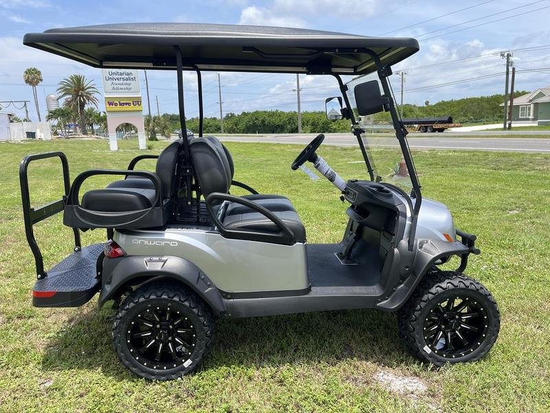 2026 Club Car Onward Lifted 4-Passenger Gas PTV | Metallic Signature Silver | Unlimited Range Sale! - Image 2